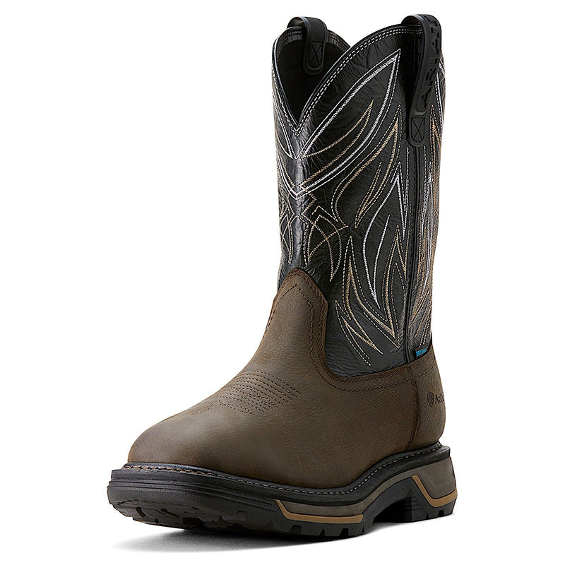 Ariat Men’s H20 Big Rig Boa Work Boot - Iron Coffee/Black