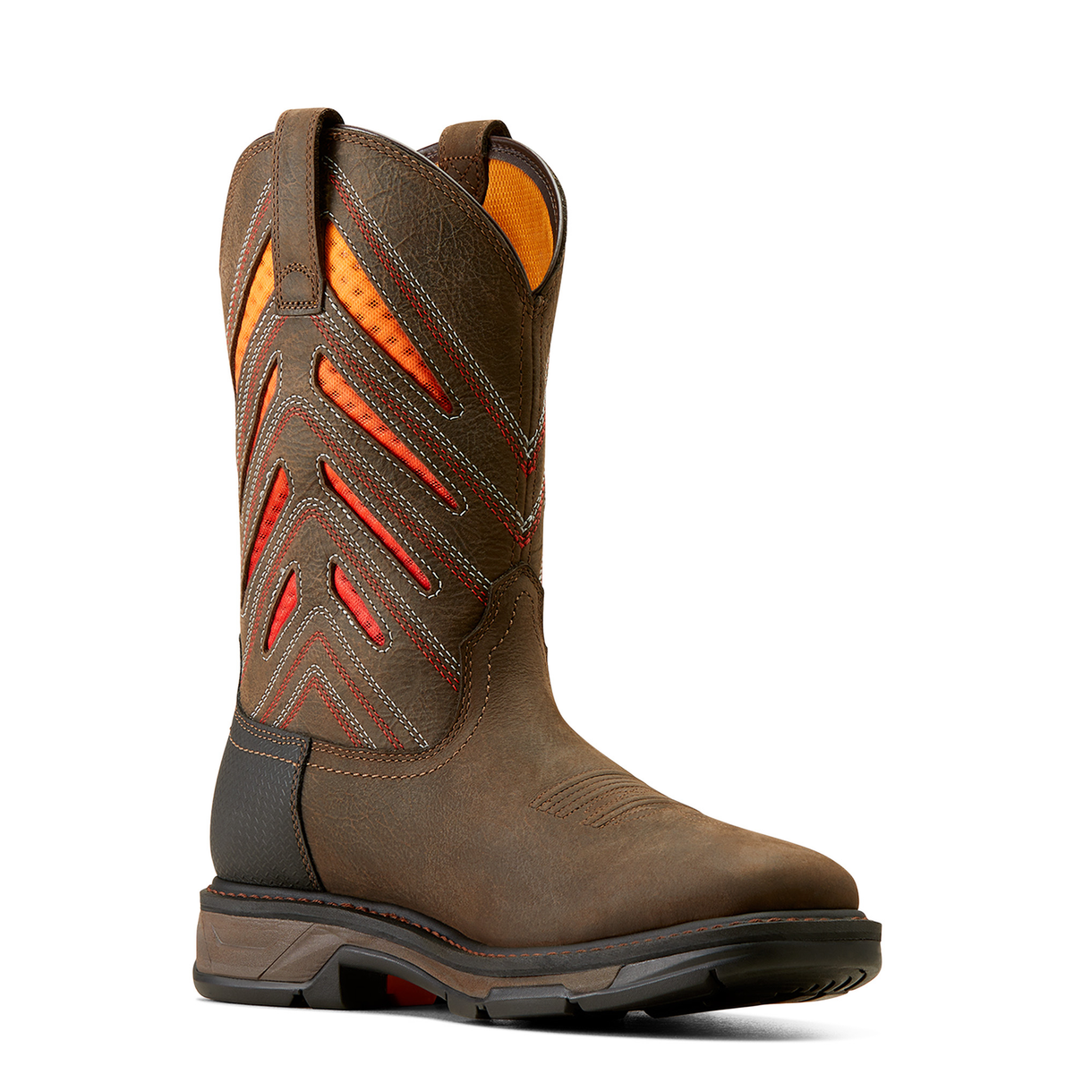 Ariat Men’s H20 Workhog XT Venttek Boot - Iron Coffee/Sunset