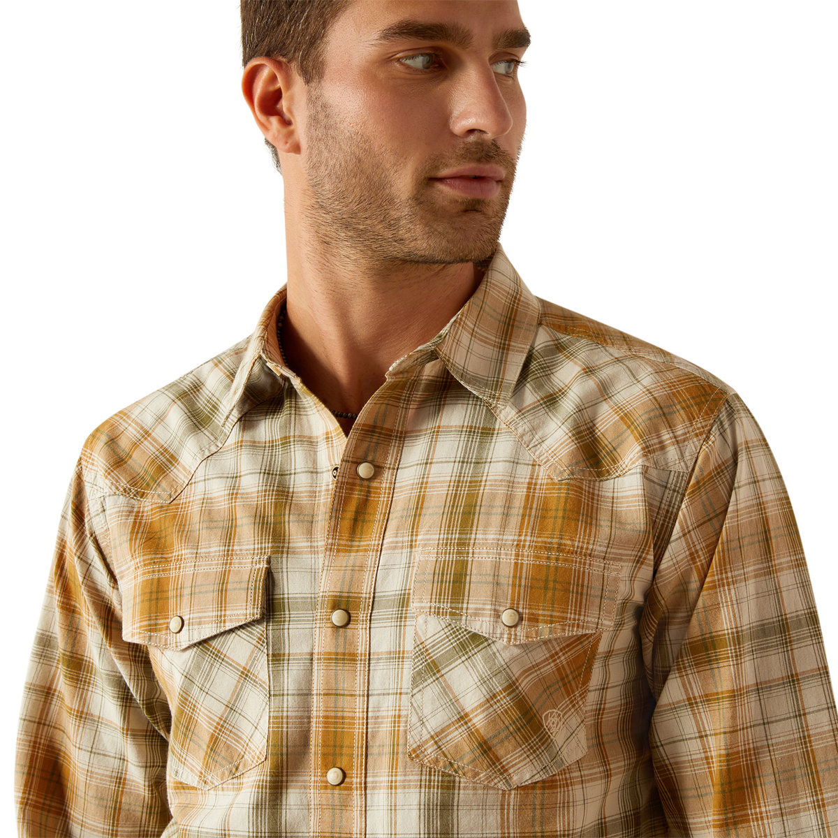 Ariat Men’s Halston Retro Fit Shirt - Khaki