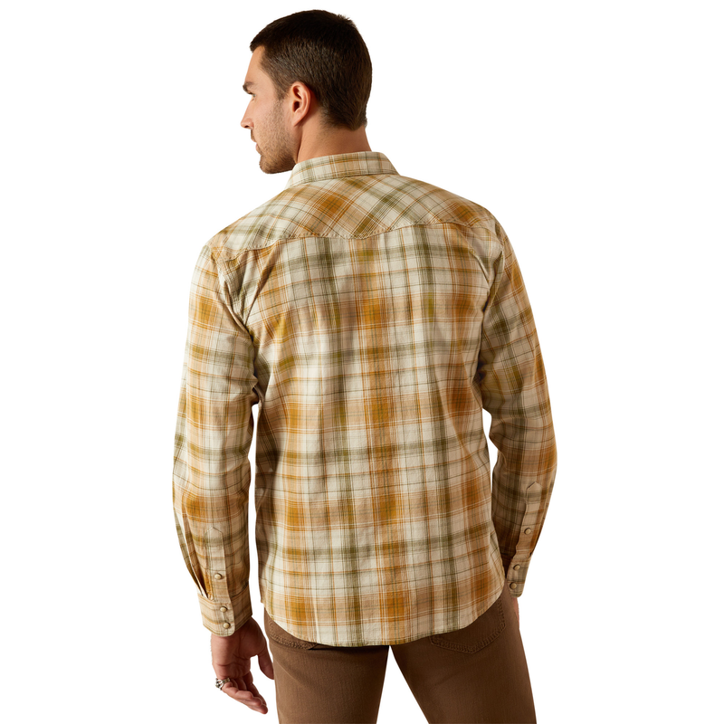 Ariat Men’s Halston Retro Fit Shirt - Khaki