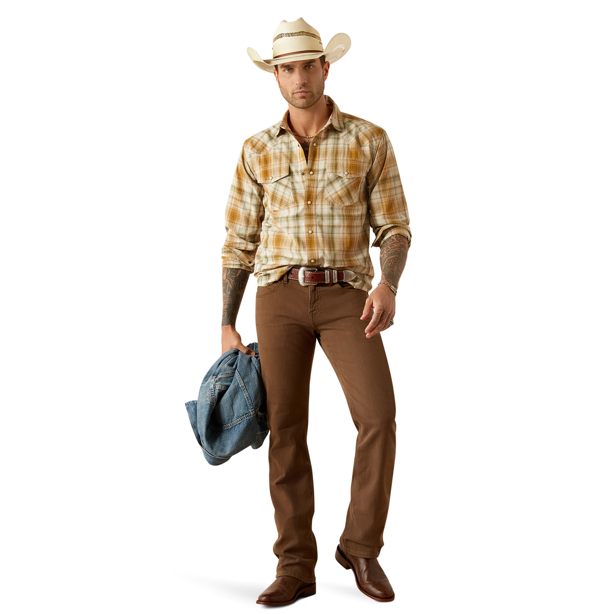 Ariat Men’s Halston Retro Fit Shirt - Khaki