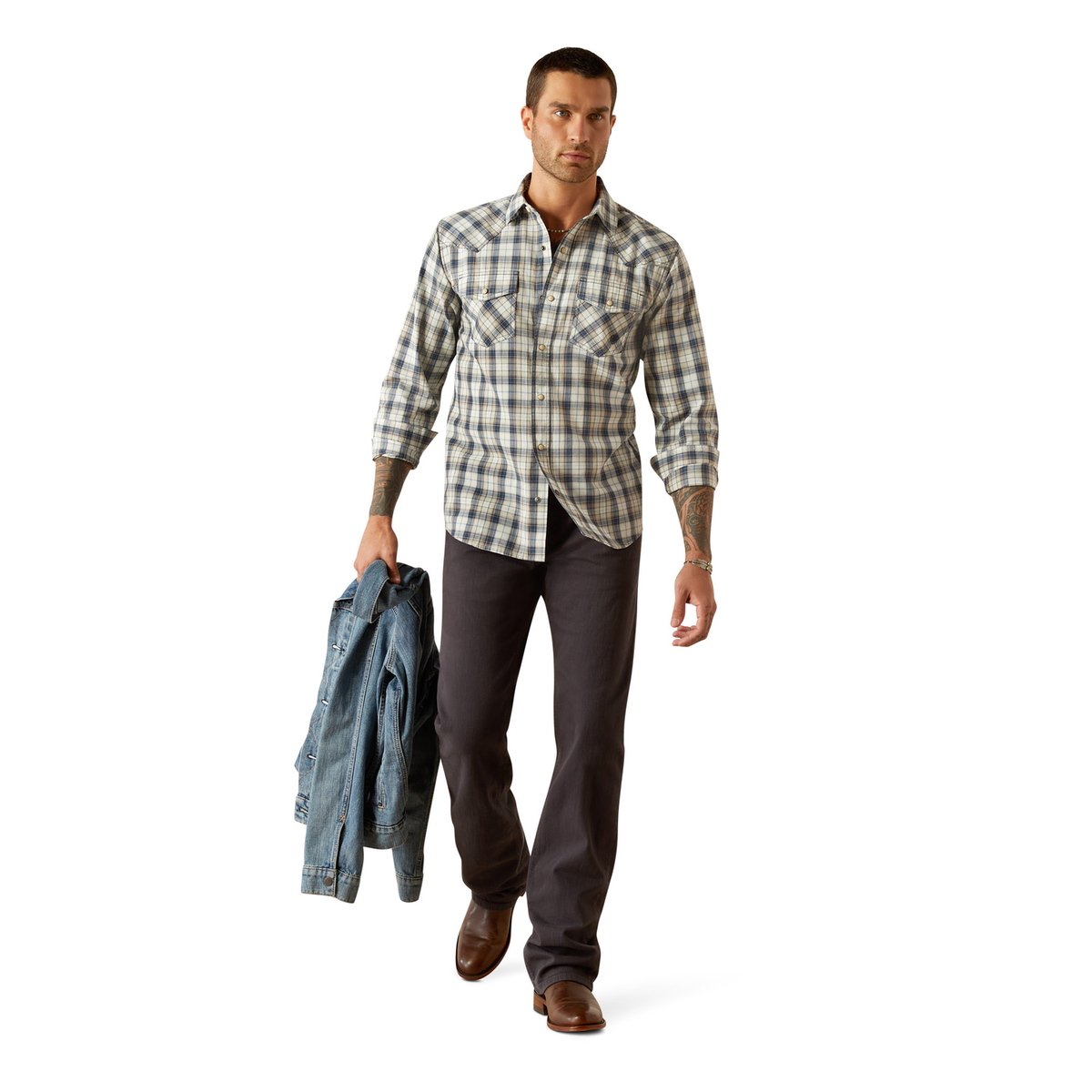 Ariat Men’s Hampton Retro Fit Shirt - Navy