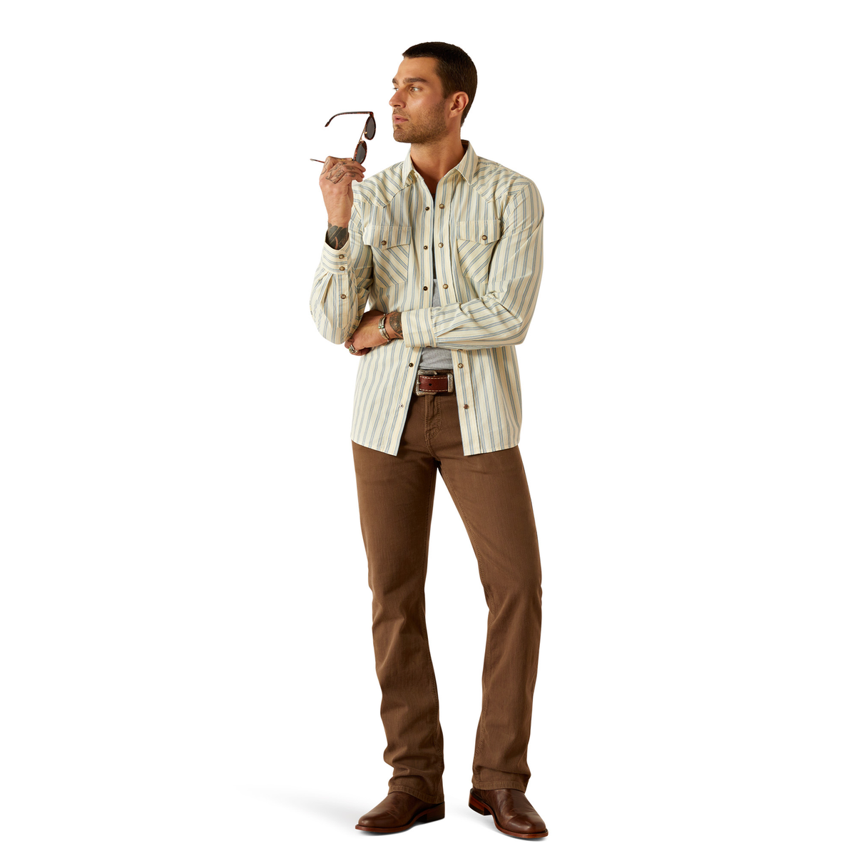 Ariat Men’s Hanford Retro Fit Shirt - Cream