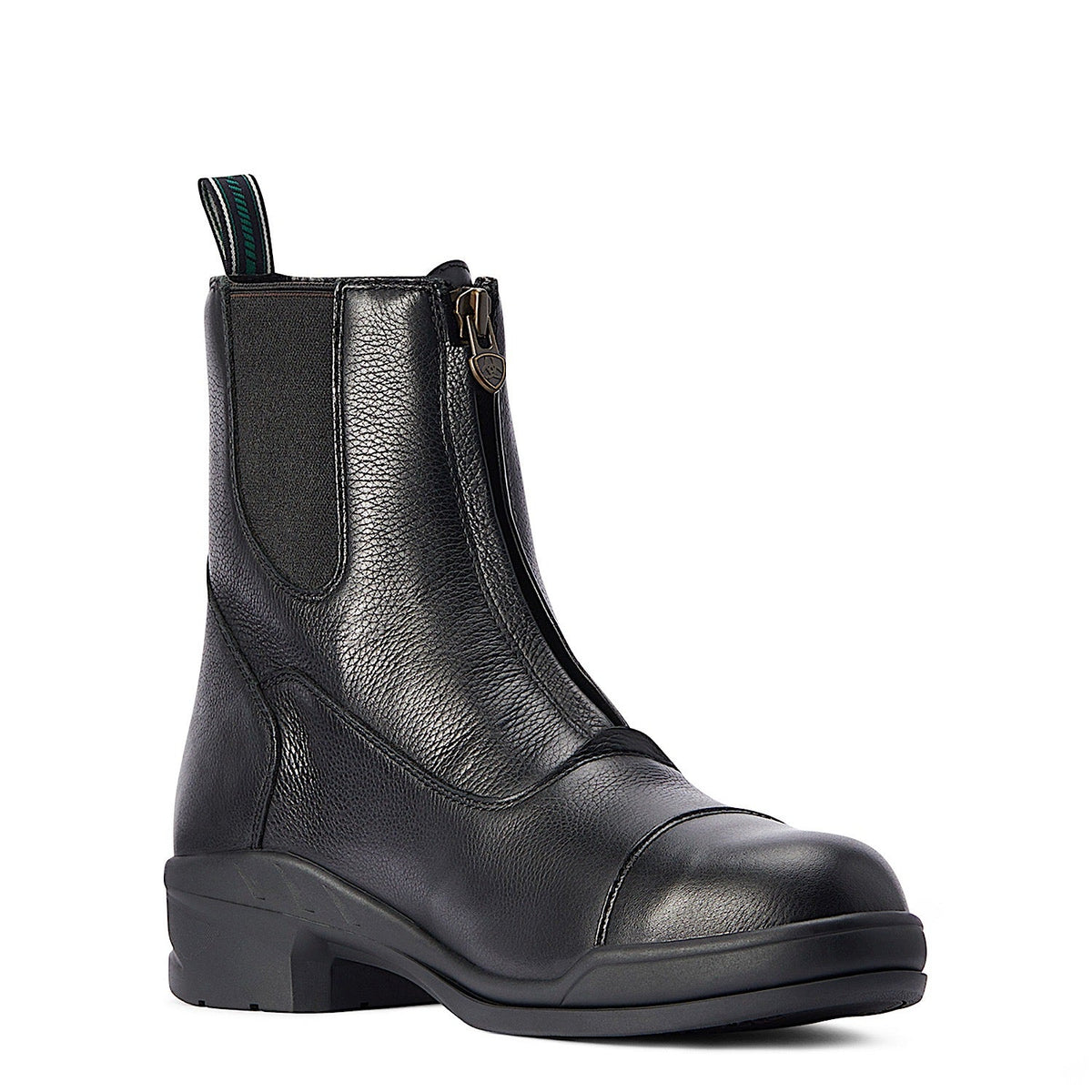 Ariat Mens Heritage IV Zip Paddock Boot Steel Toe Black