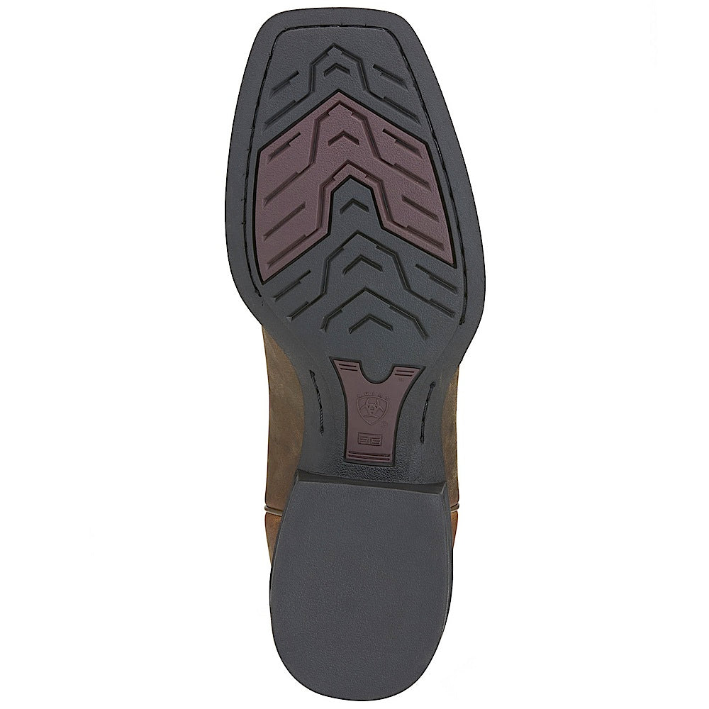 Ariat Men’s Heritage Roper Wide Square Toe - Powder Brown - Ariat Mens Western Boots