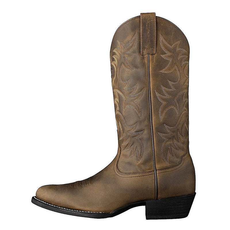 Ariat Men’s Heritage Western R-Toe - Distressed Brown