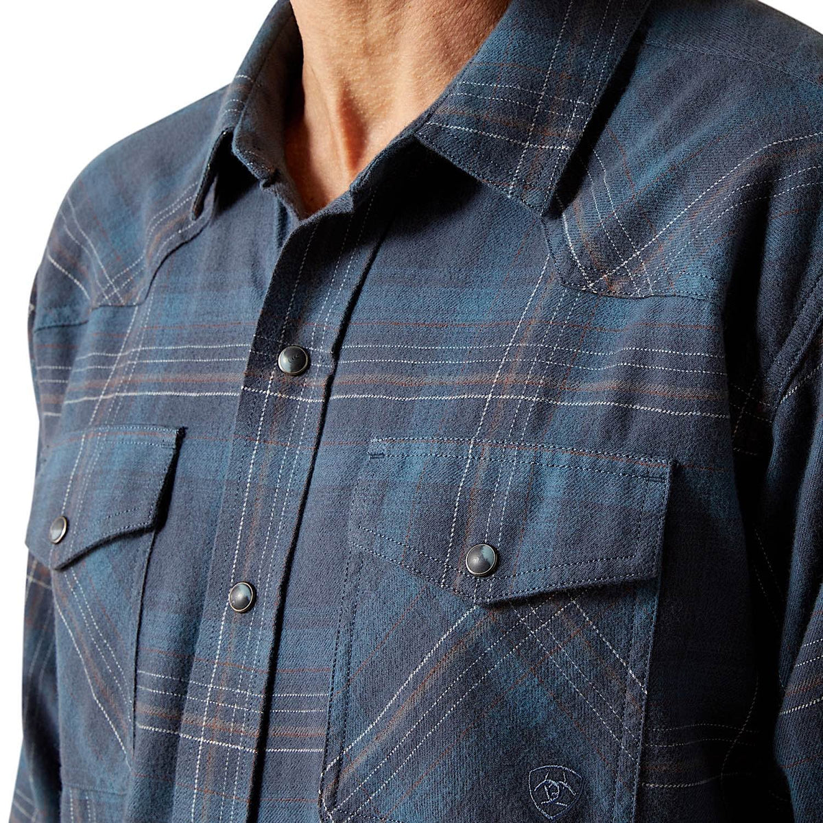 Ariat Men’s Higgins Retro Fit Snap Shirt - Navy