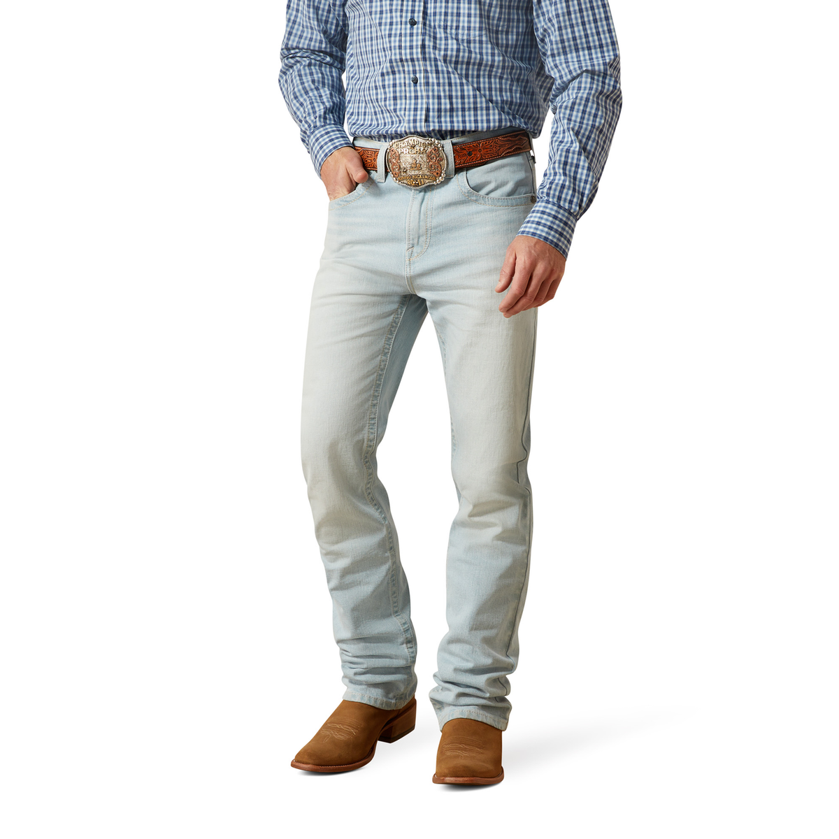 Ariat Mens High Rise M7 Straight Jean - Ontario Clive