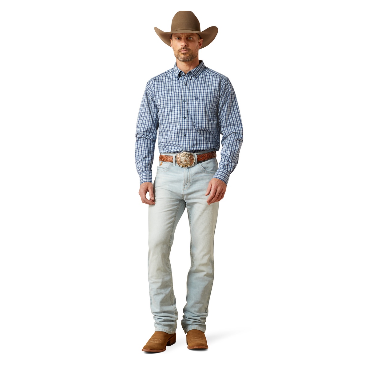 Ariat Mens High Rise M7 Straight Jean - Ontario Clive