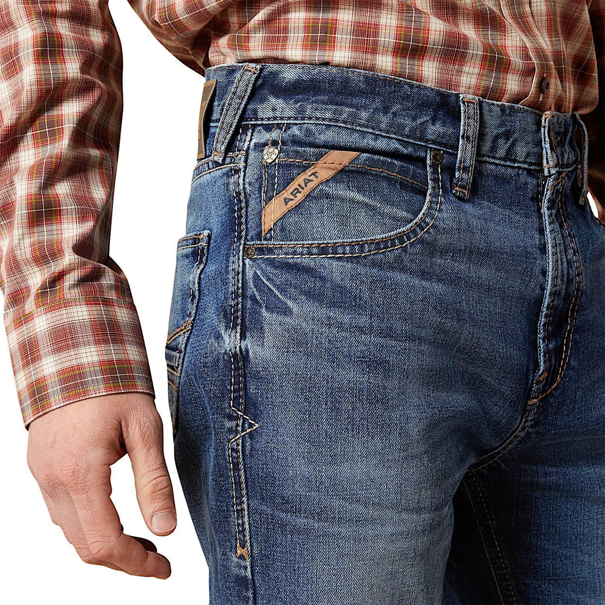 Ariat Mens High Rise M7 Straight Jean - Rebel Livermore