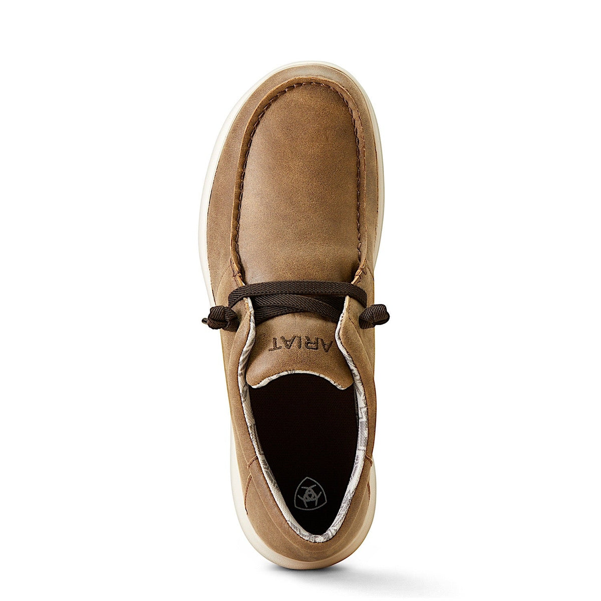 Ariat Mens Hilo Stretch Lace Shoe - Brown Bomber