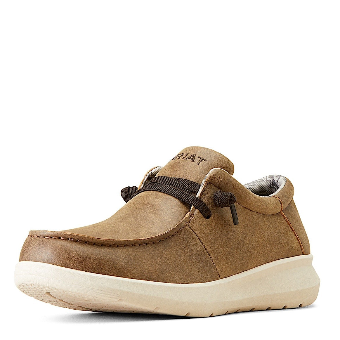 Ariat Mens Hilo Stretch Lace Shoe - Brown Bomber