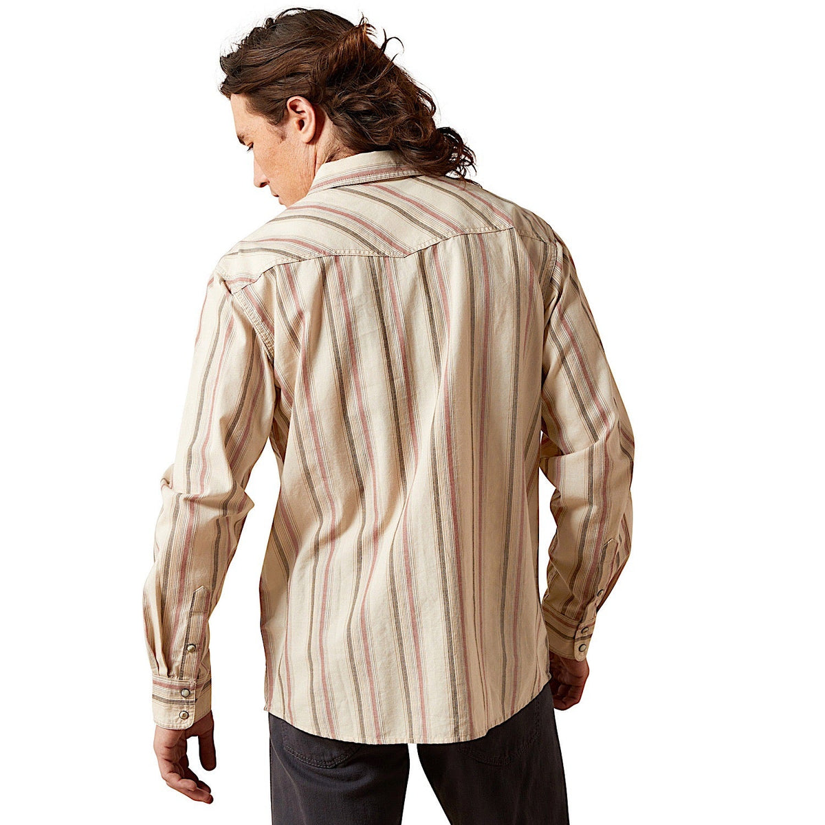 Ariat Men’s Hines Retro Fit Snap Shirt - Off White