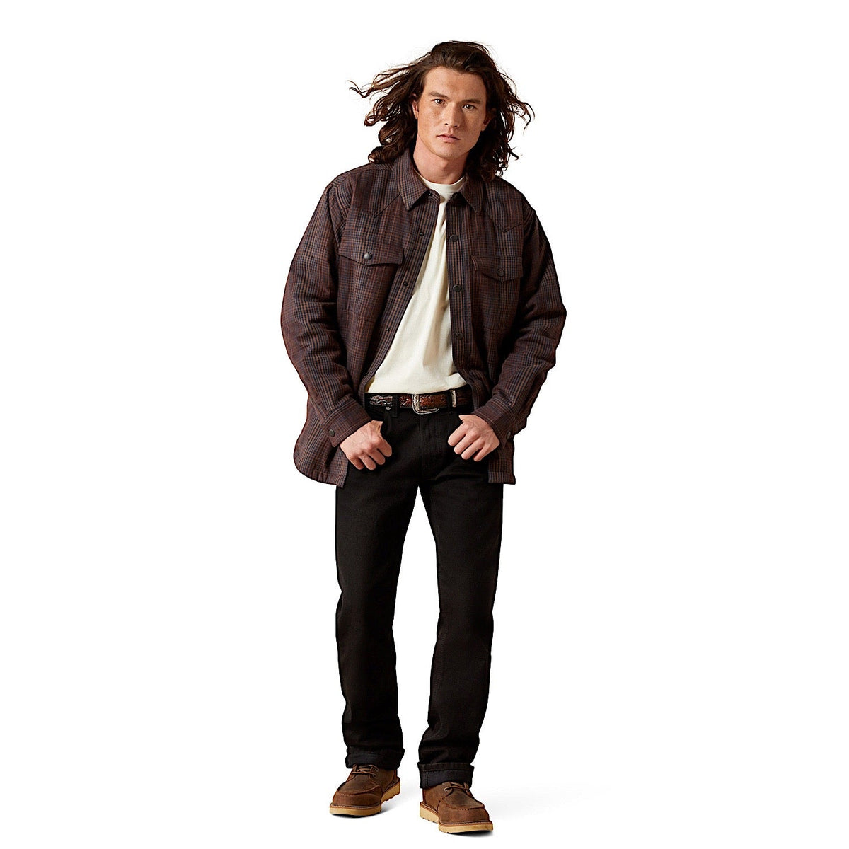 Ariat Men’s Holbrook Retro Shirt Jacket - Brown