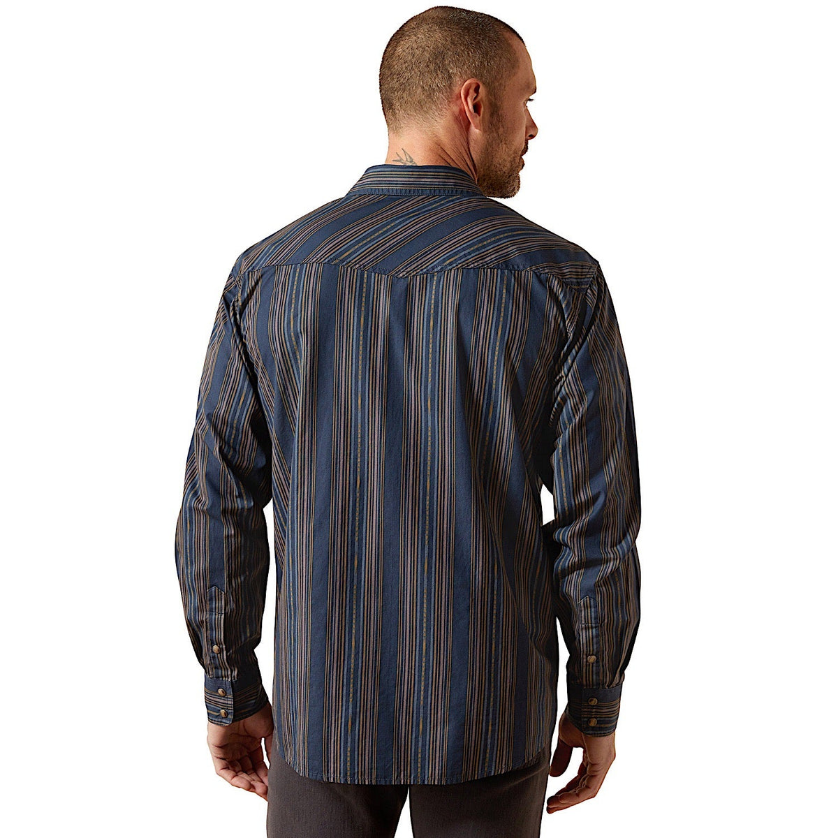 Ariat Men’s Horne Retro Fit Snap Shirt - Navy