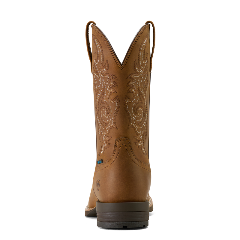 Ariat Mens Hybrid Ranchway Waterproof Cowboy Boot - Distressed Brown