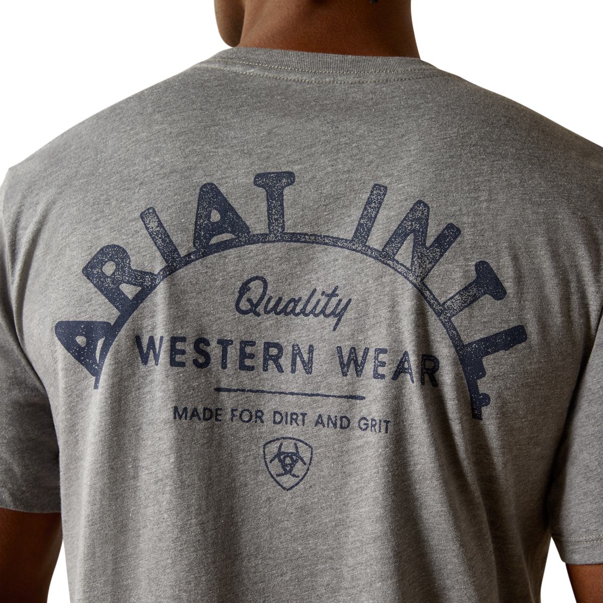 Ariat Mens Iron Ranch Arch Tee - Graphite Heather
