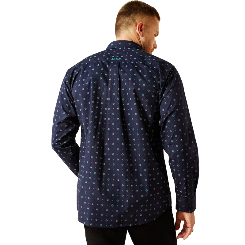 Ariat Men’s Jacobi Classic Fit Shirt - Navy