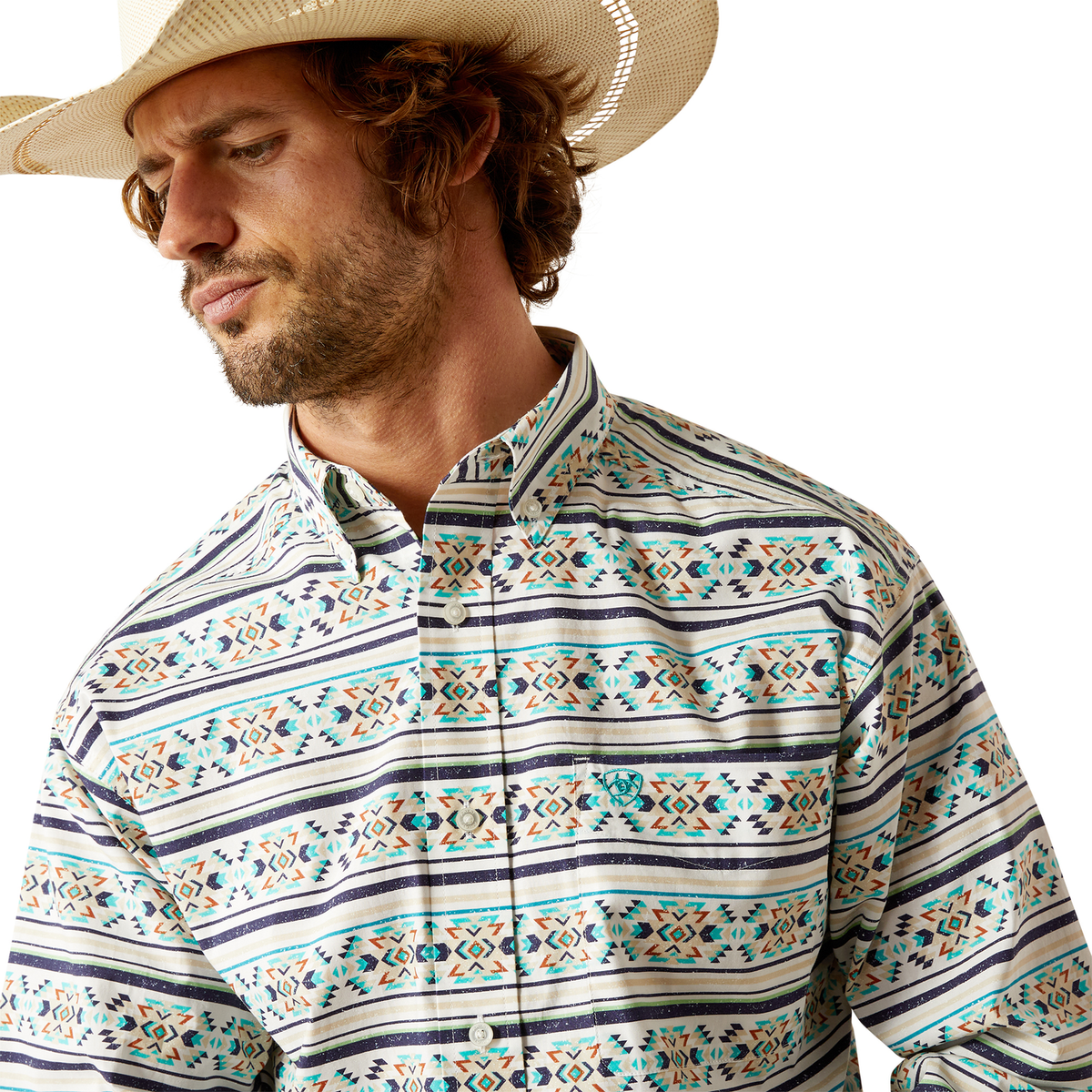 Ariat Men’s Judge Classic Fit Shirt - Teal
