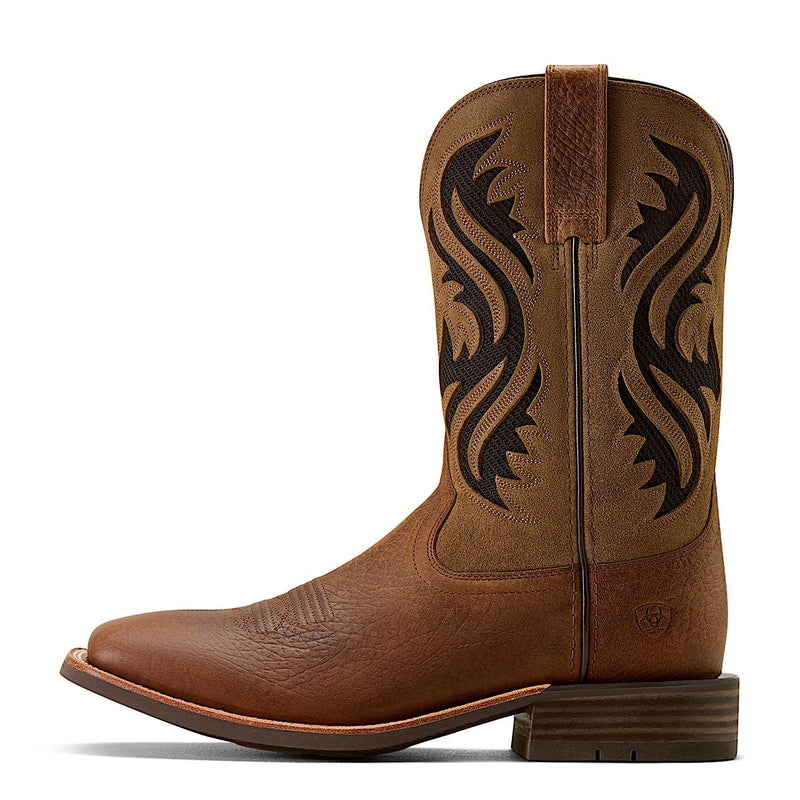 Ariat Men’s Kanyon Toughstock Venttek Wide Square Toe Cowboy Boot - Earth/Adobe Mocha Suede