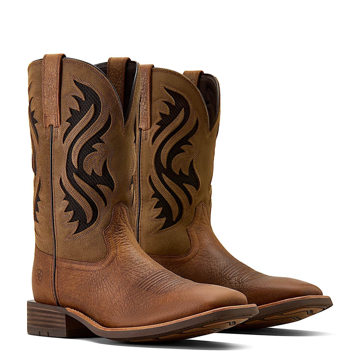Ariat Men’s Kanyon Toughstock Venttek Wide Square Toe Cowboy Boot - Earth/Adobe Mocha Suede