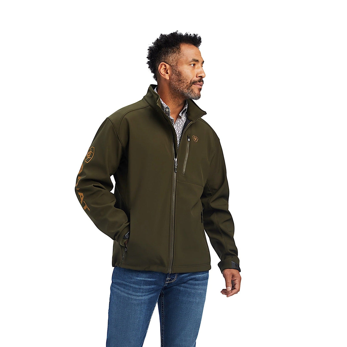 Ariat Men’s Logo 2.0 Softshell Jacket Brine Olive