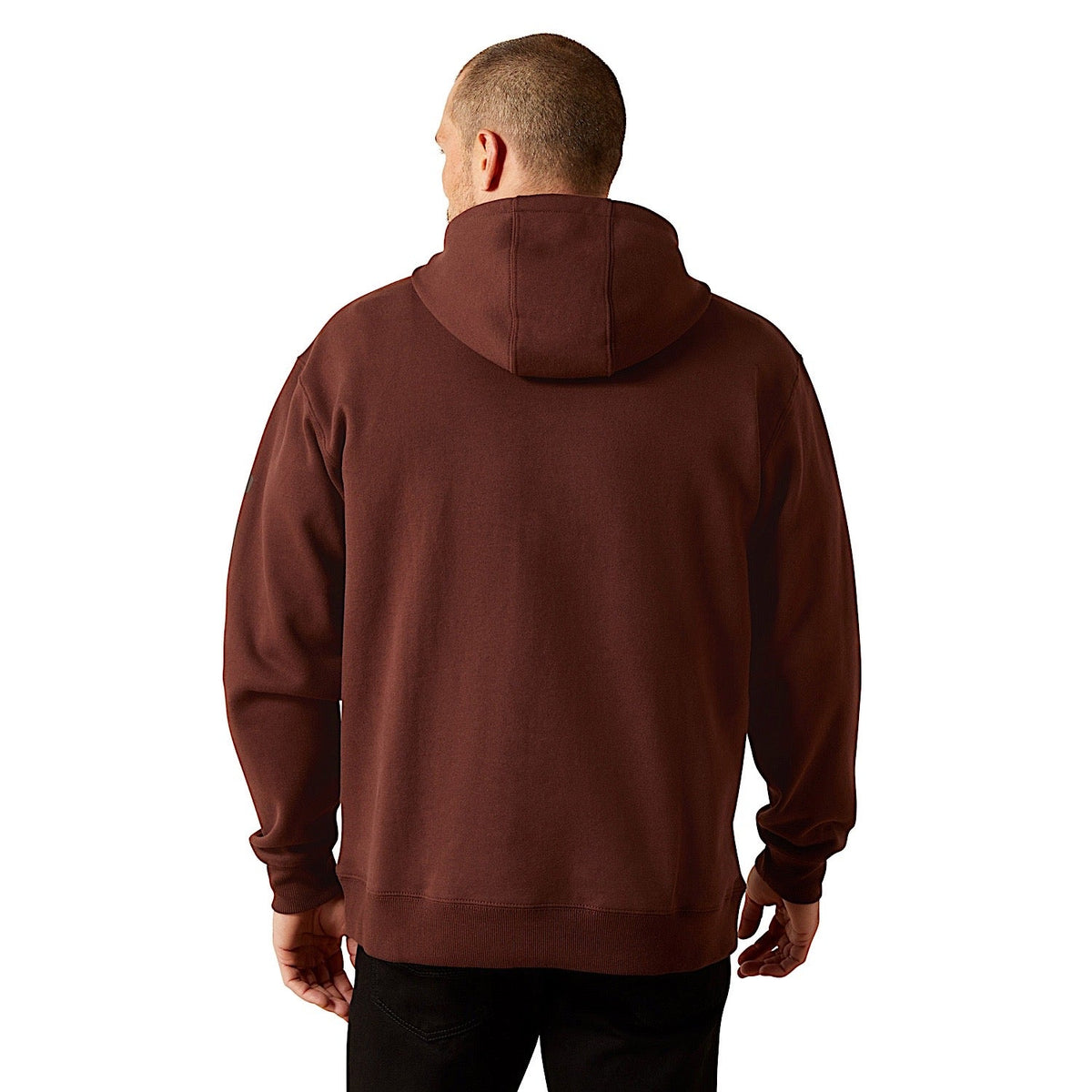 Ariat Men’s Logo Hoodie - Deep Mahogany