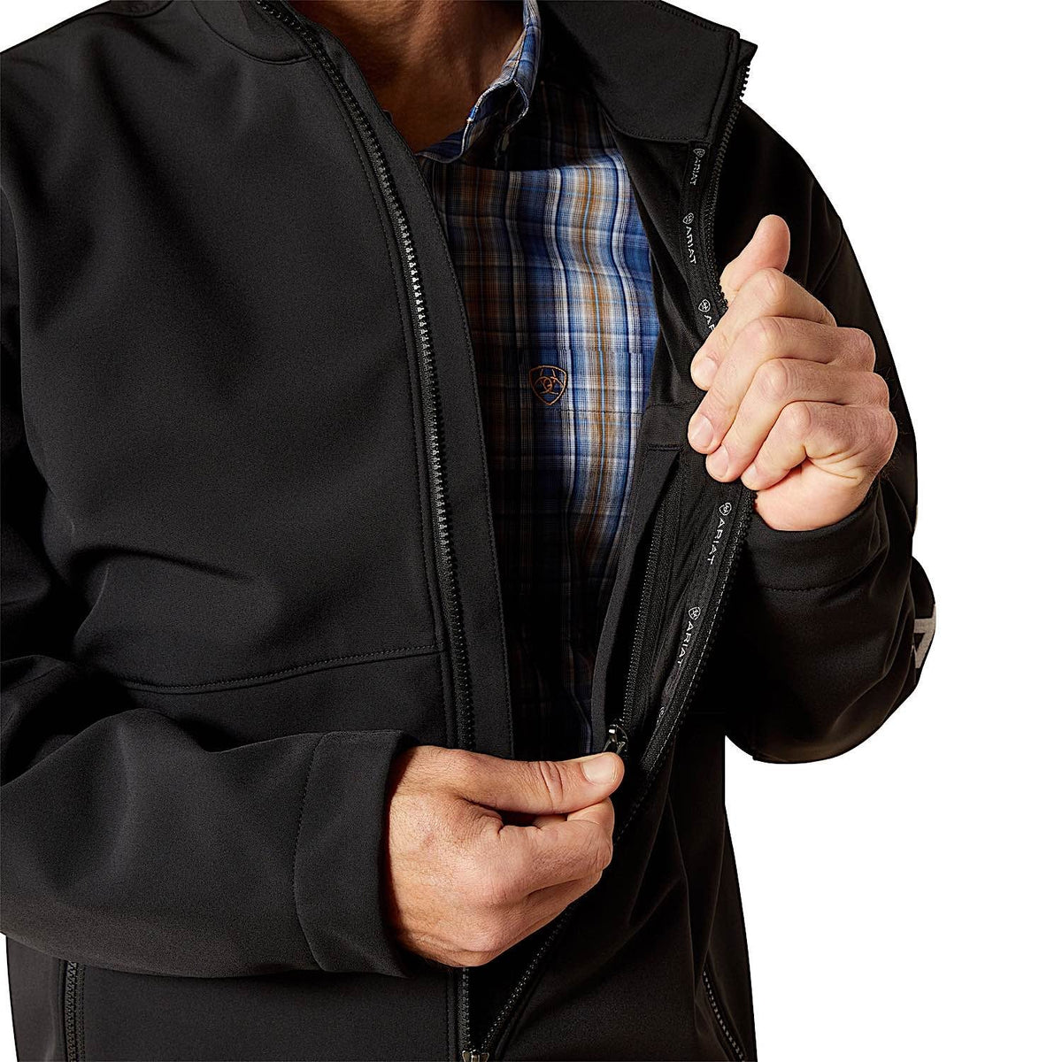 Ariat Mens Logo Softshell Jacket - Black