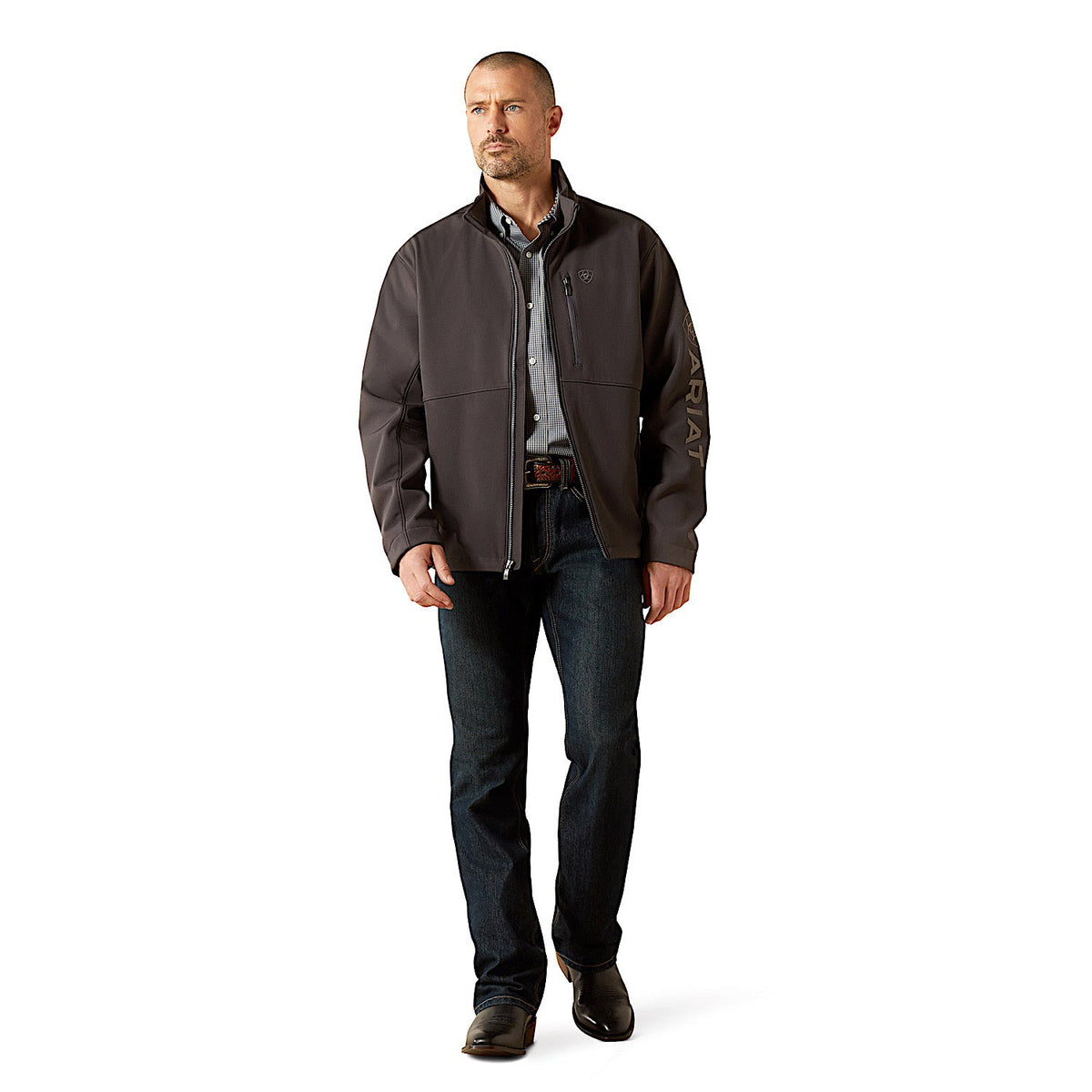 Ariat Mens Logo Softshell Jacket - Phantom