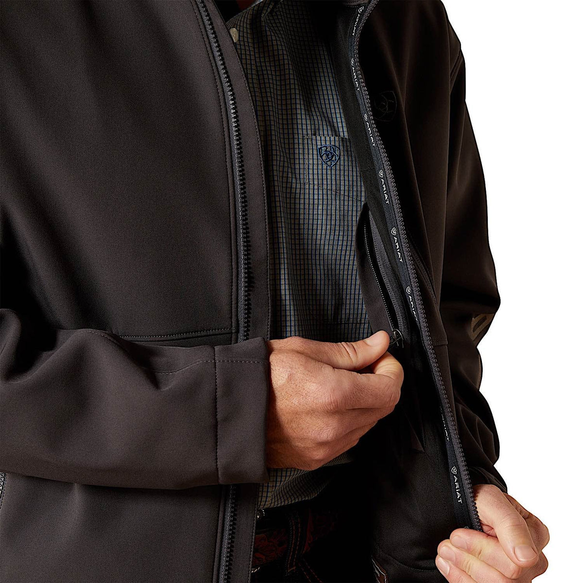 Ariat Mens Logo Softshell Jacket - Phantom