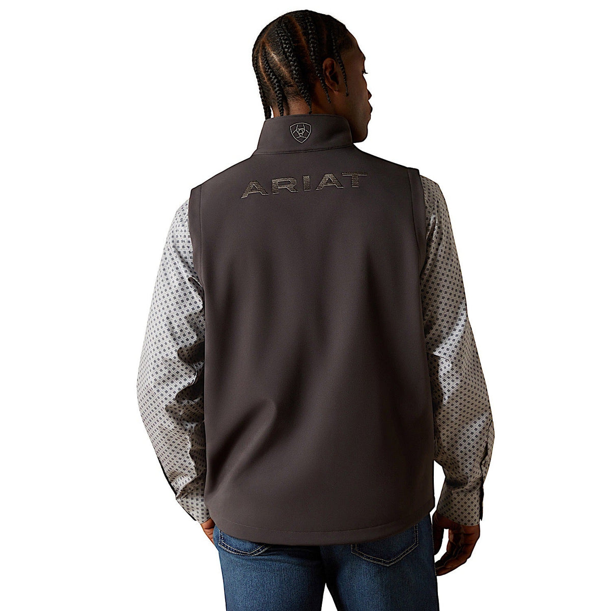 Ariat Mens Logo Softshell Vest - Phantom