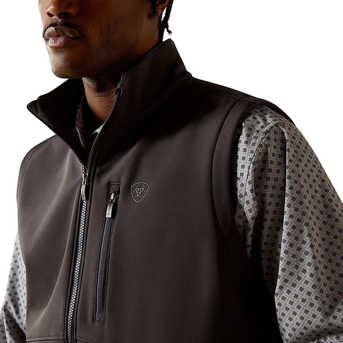 Ariat Mens Logo Softshell Vest - Phantom