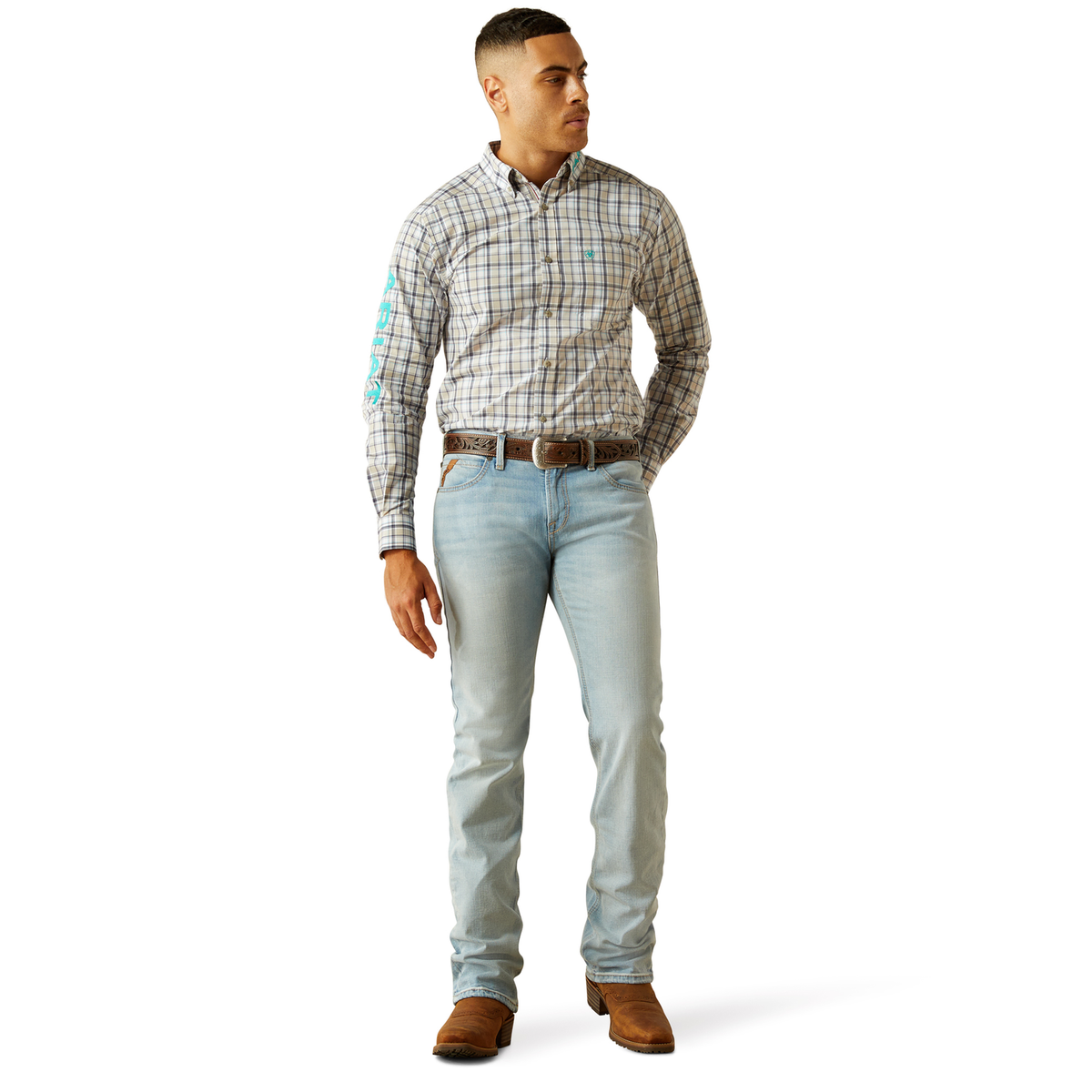 Ariat Mens M8 Modern Grizzly Slim Leg Jeans - Leland