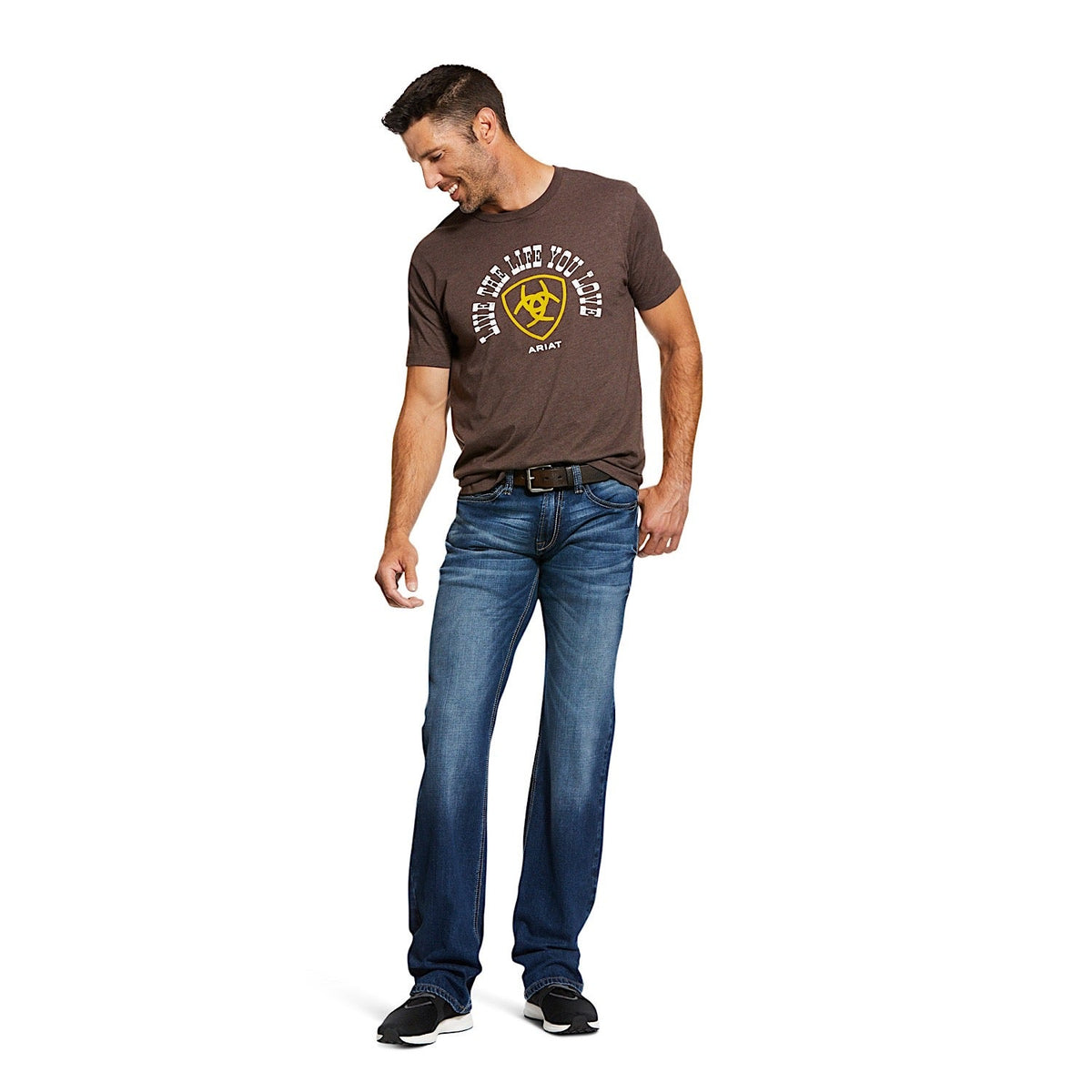 Ariat Men’s M7 Rocker Stretch Nassau Stackable Slim Straight Leg Jean - Summit