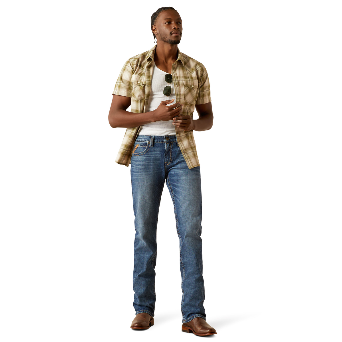 Ariat Mens M7 Slim Travis Straight Leg Jeans - Heath