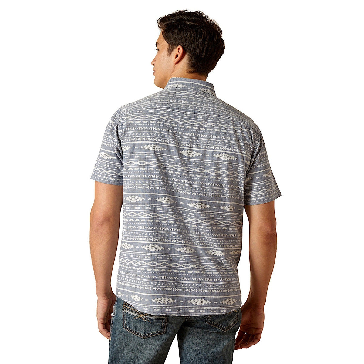 Ariat Men’s Mack Modern Fit Shirt - Chambray Blue