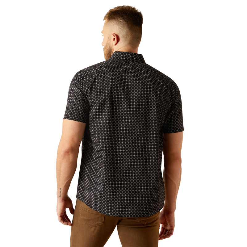 Ariat Mens Mars Modern Short Sleeve Shirt - Black
