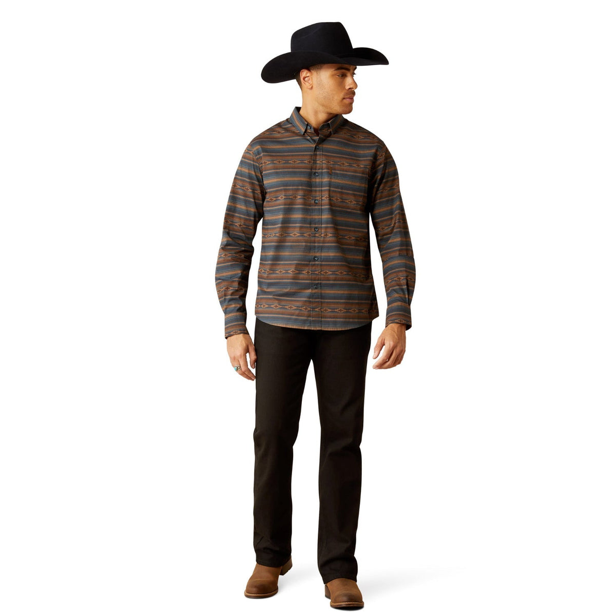 Ariat Men’s Mayor Modern Fit Shirt - Turquoise