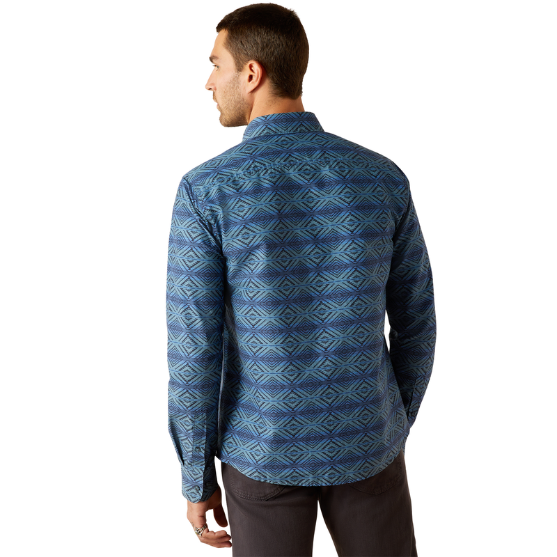 Ariat Men’s McKay Modern Fit Shirt - Dark Blue