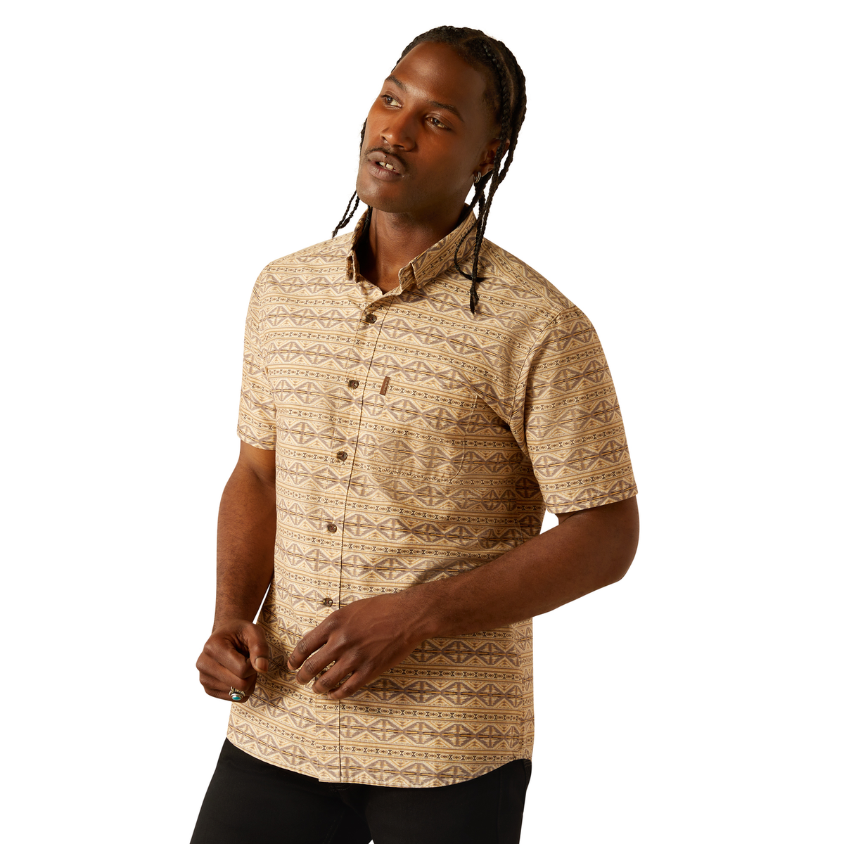 Ariat Men’s Merritt Modern Fit Shirt - Beige
