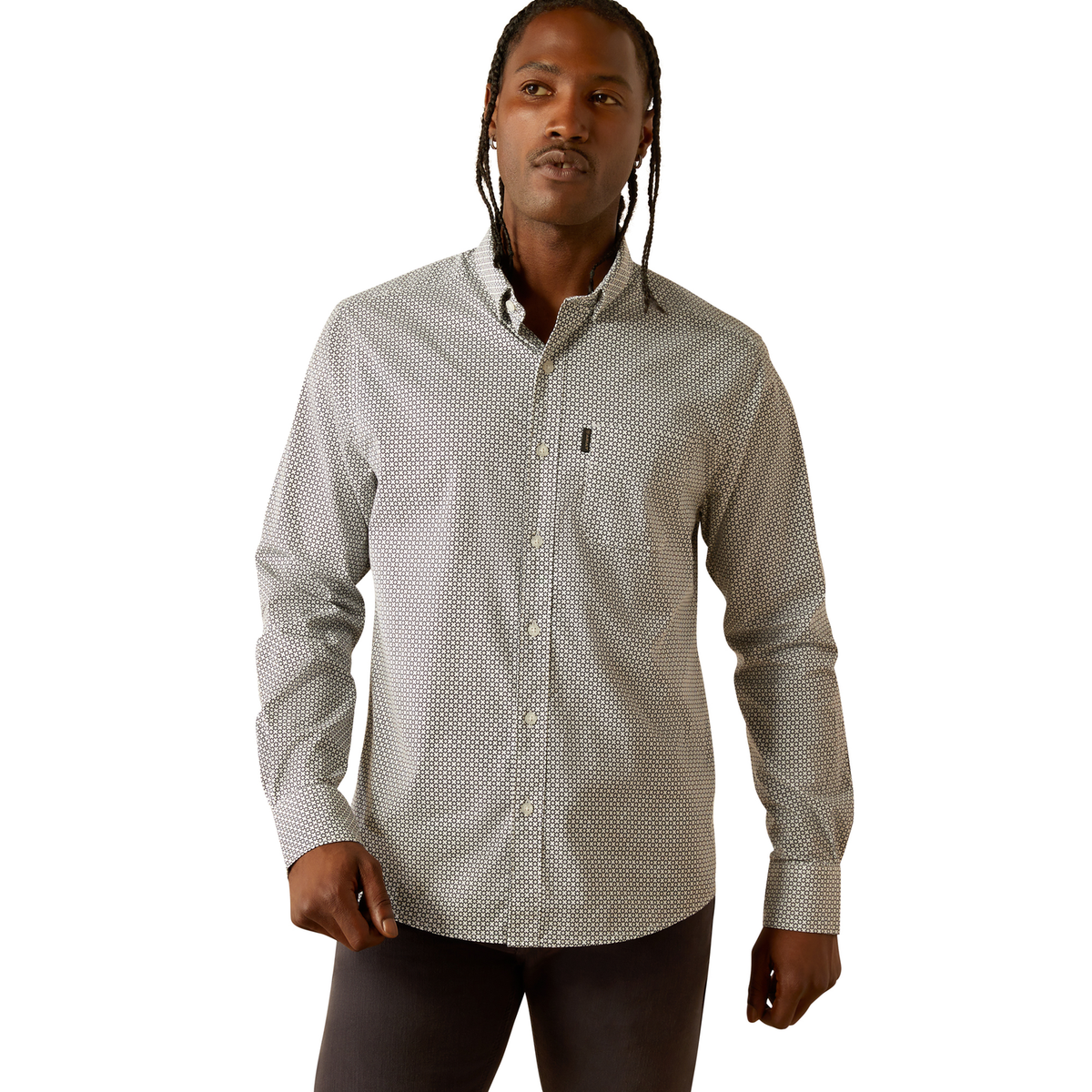 Ariat Men’s Meyer Modern Fit Shirt - White