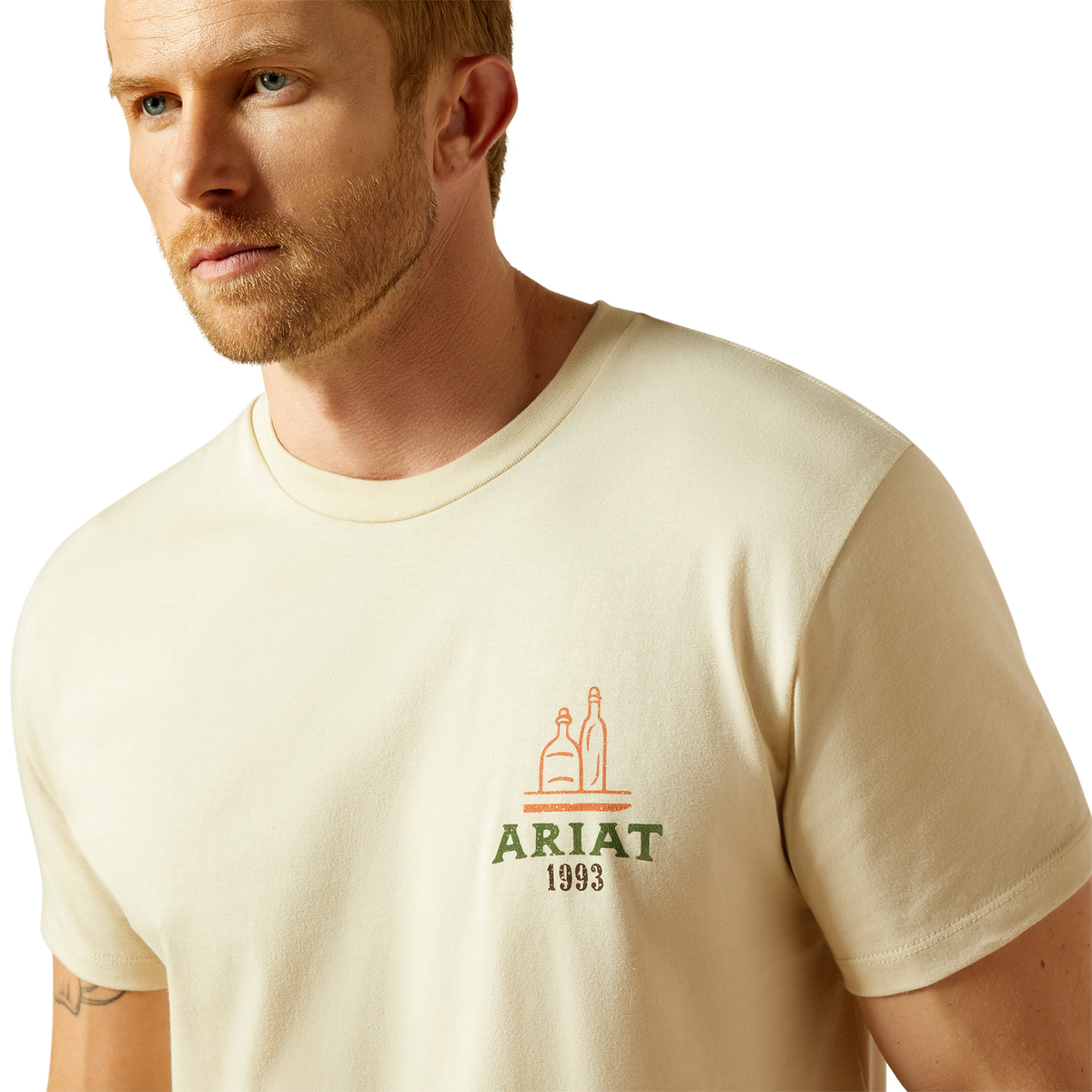 Ariat Mens Mezcal Mezclilla Tee - Natural