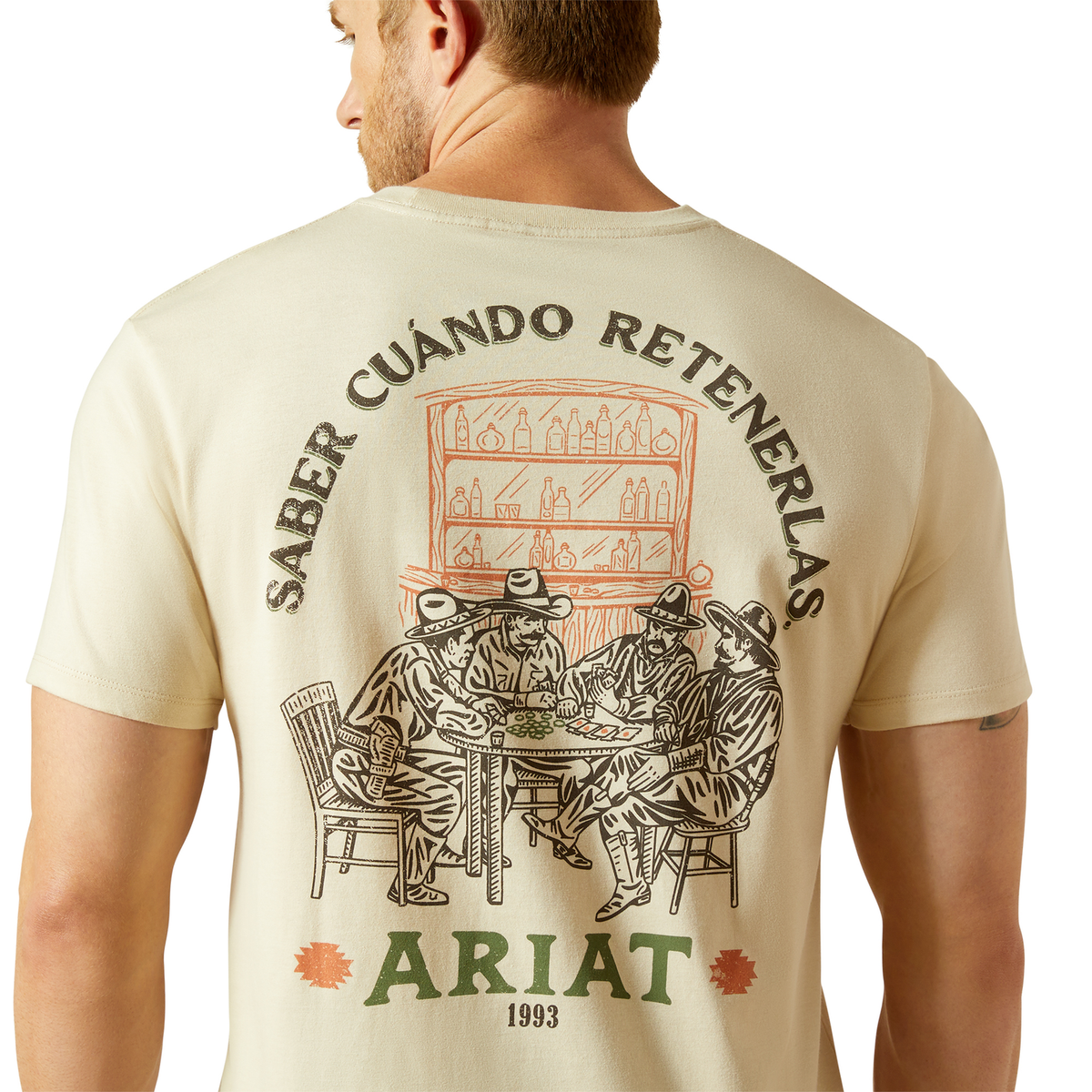 Ariat Mens Mezcal Mezclilla Tee - Natural