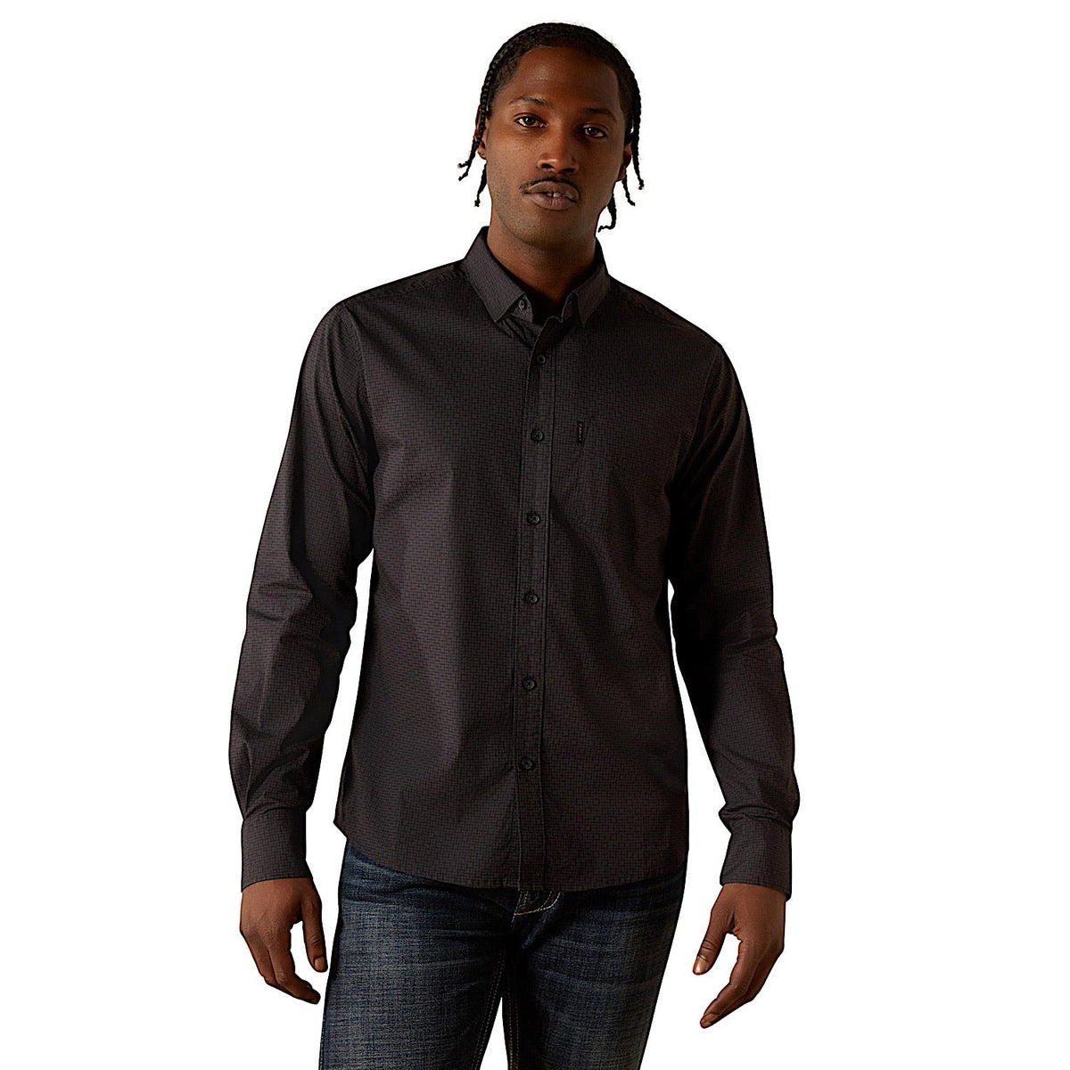 Ariat Mens Michael Modern Fit Shirt - Black