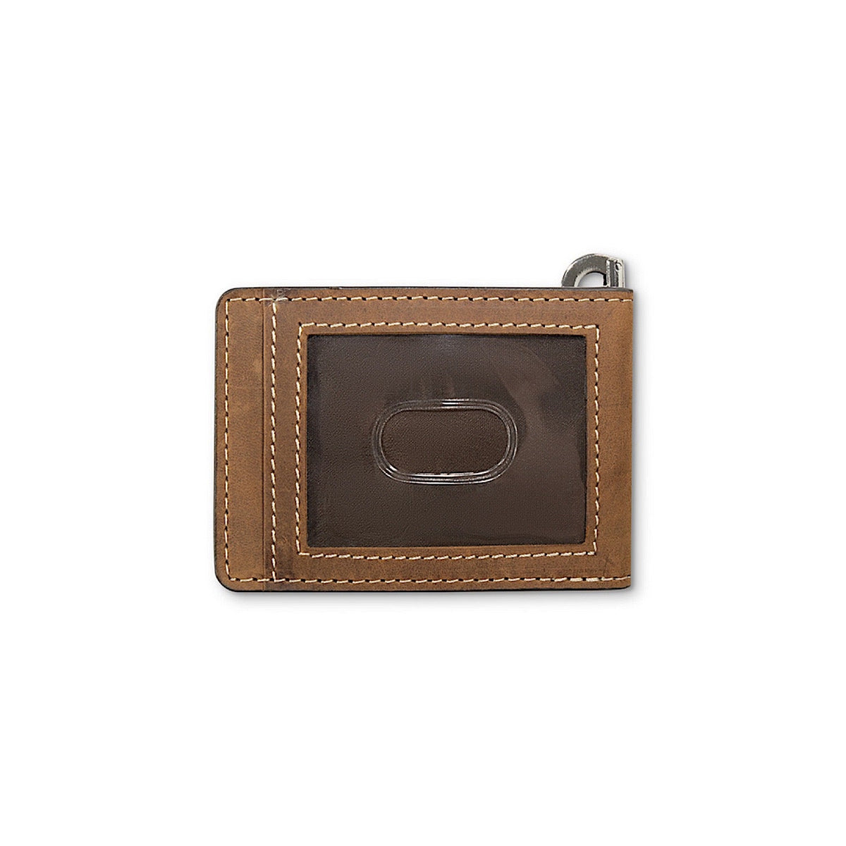 Ariat Mens Money Clip Ariat Shield Embossed - Medium Brown