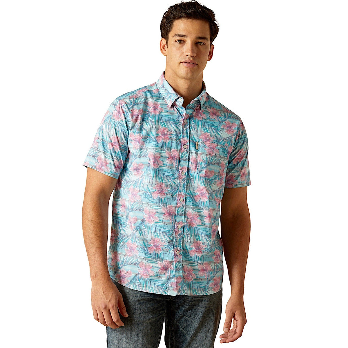 Ariat Men’s Monroe Modern Fit Shirt - Misty Jade
