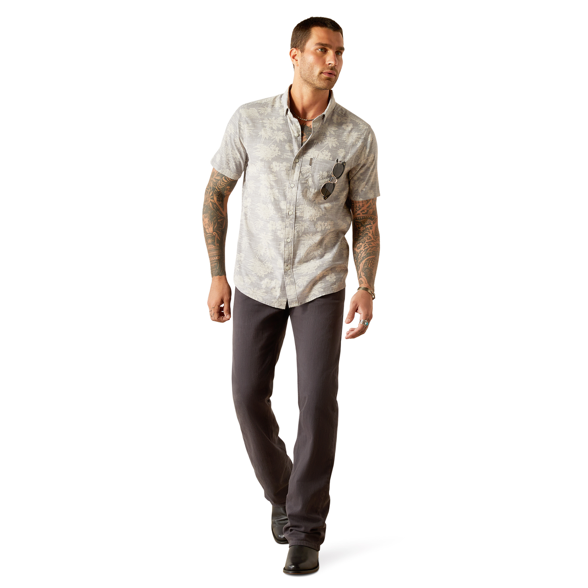 Ariat Men’s Morris Modern Fit Shirt - Grey