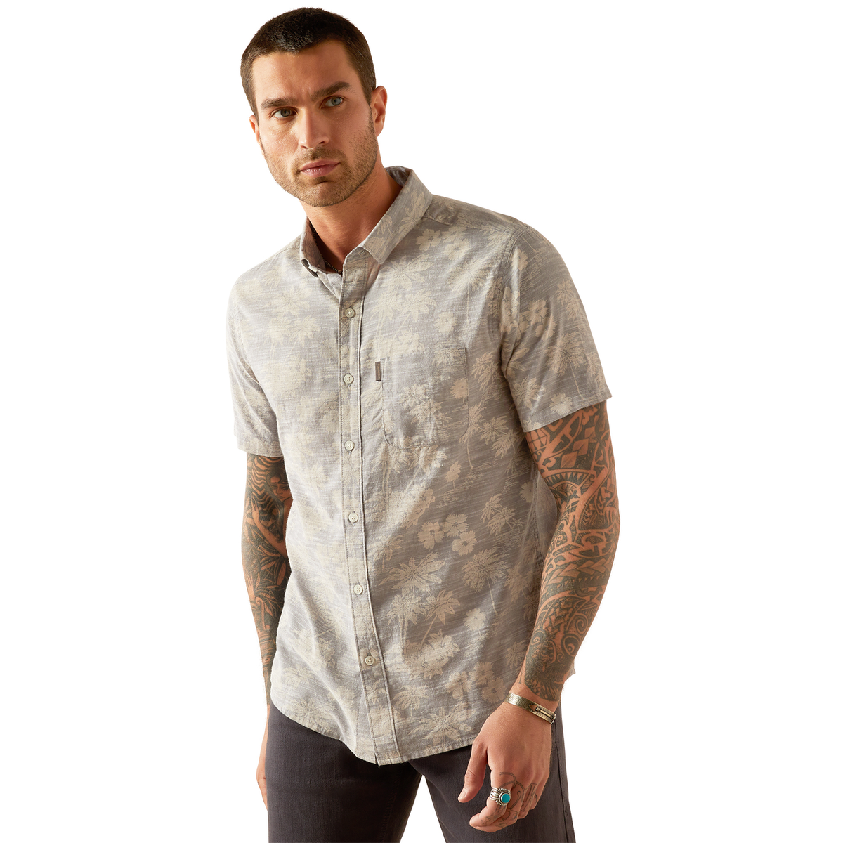 Ariat Men’s Morris Modern Fit Shirt - Grey