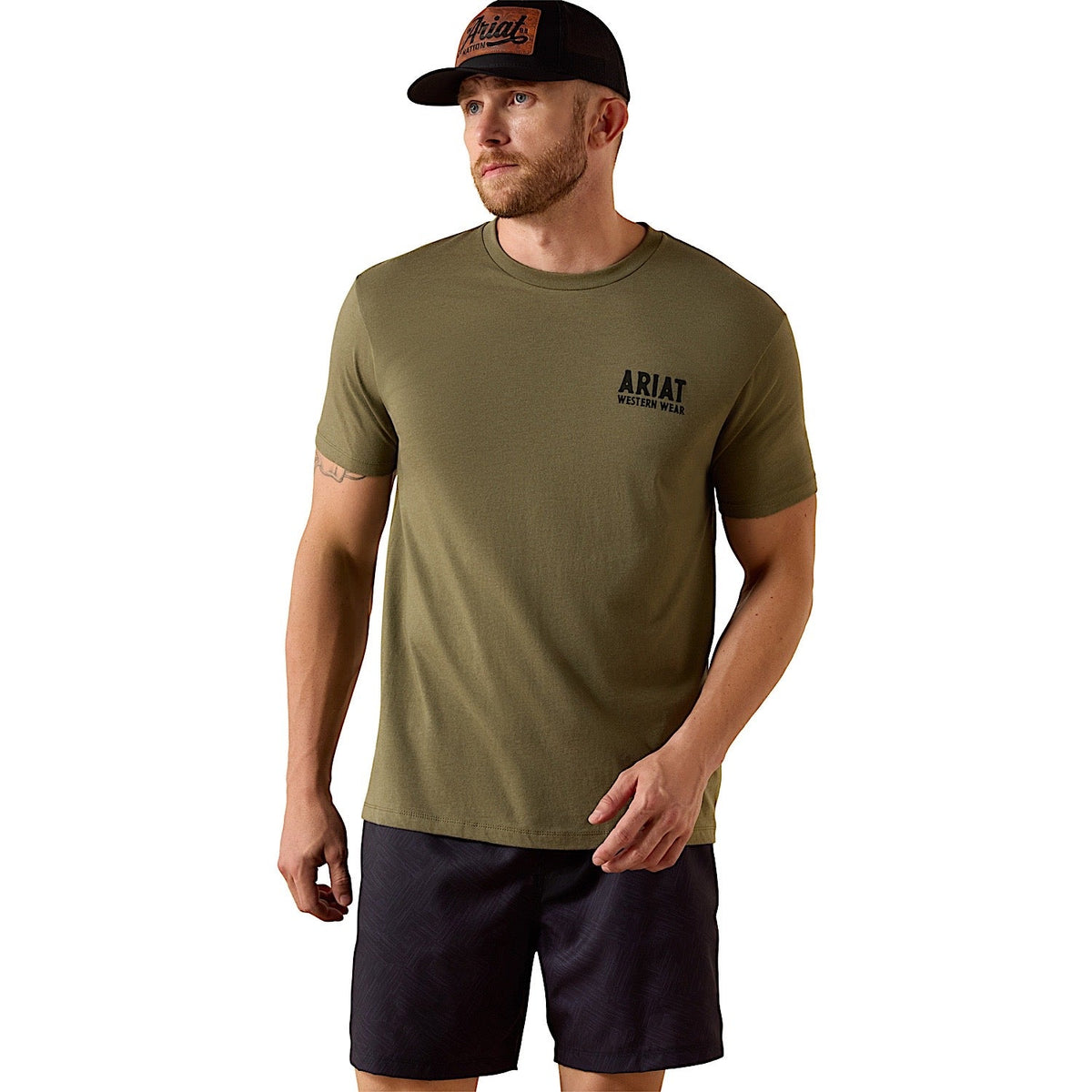 Ariat Men’s Outline Shop T-Shirt - Military Heather
