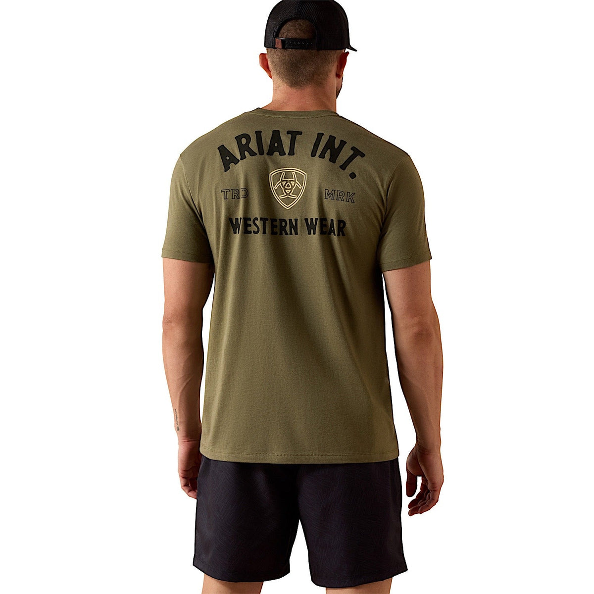 Ariat Men’s Outline Shop T-Shirt - Military Heather